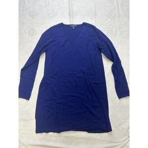 Eileen Fisher Women’s PS Sweater Dress 100% Merino Wool Long Sleeve Pull Over